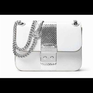 COPY - Michael Kors Sloan White/Silver-Dust Bag Included